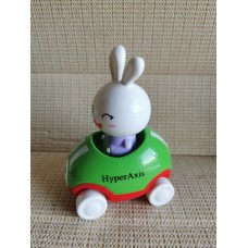 HyperAxis Adventures Little Buggy Vehicle Preschool Toy for Ages 3 and Up (Rabbit in Helicopter)