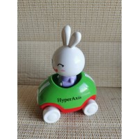 HyperAxis Adventures Little Buggy Vehicle Preschool Toy for Ages 3 and Up (Rabbit in Helicopter)